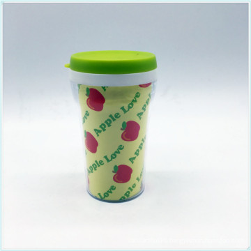 2016 Hot Selling BPA Free Single Wall Plastic Coffee Cups with Lid